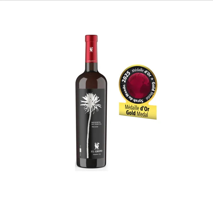 El Grifo Reserva de Familia 2021, Syrah de Lanzarote, médaille d’or 2025